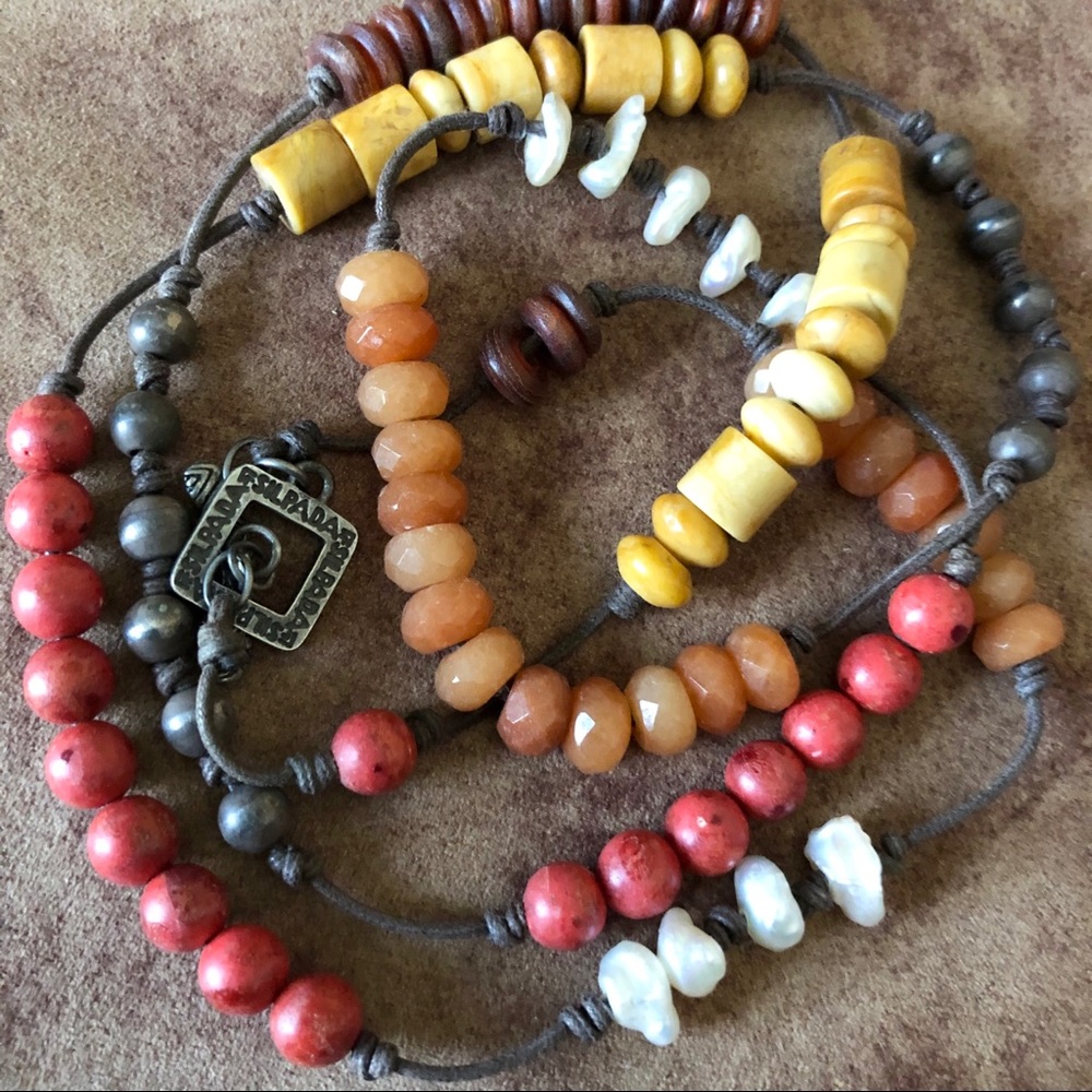 Silpada Multi-Stone and Sterling Necklace